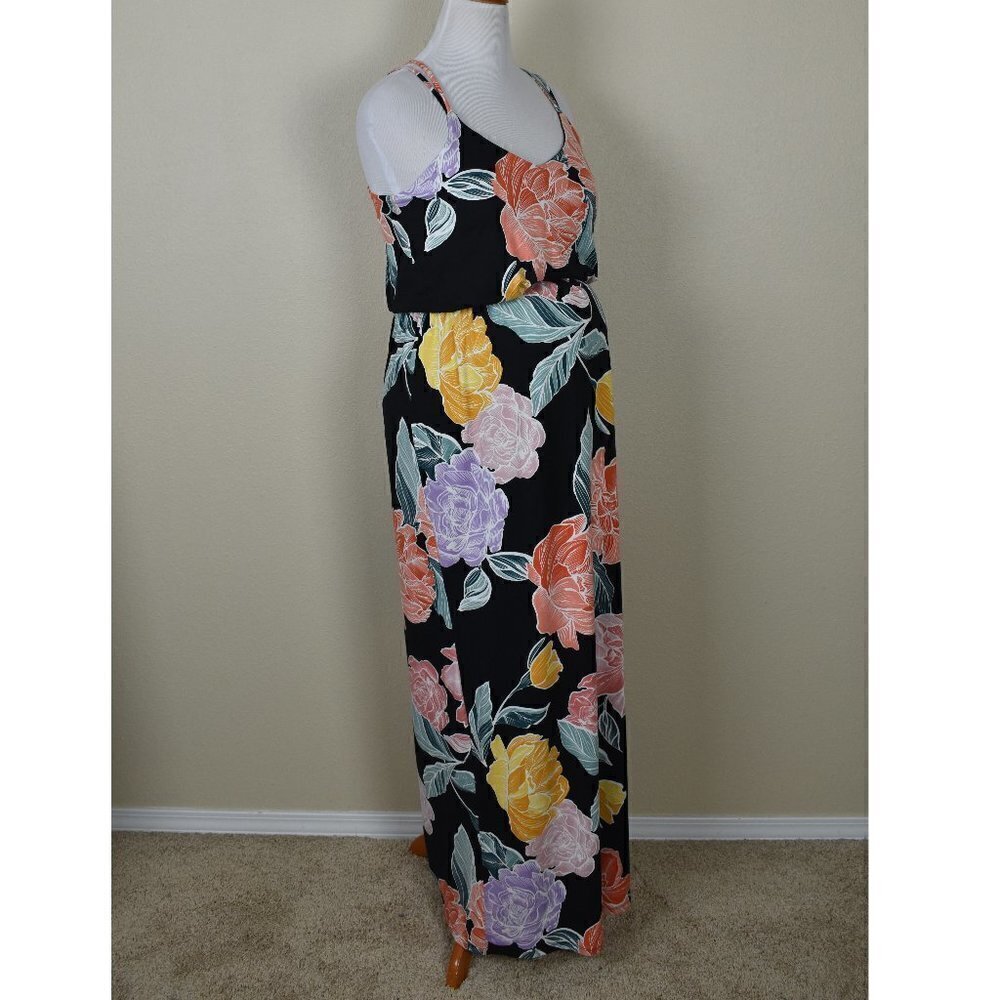 Full Moon Stitch Fix Wendilyn Maternity Floral Maxi Dress NEW L - Picture 6 of 7